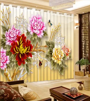 3D moderne Perdele de Lux, Perdele Pentru Dormitor Sau flori peisaj Living, Perdele Dormitor, Draperii Cotinas Para Vânzare