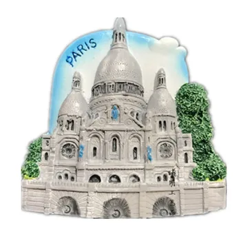 3D Paris Celebra Clădire Arcul de Triumf, Turnul Eiffel Frigider Magnet Magnet de Frigider de Călătorie de Suveniruri Accesorii pentru Decor