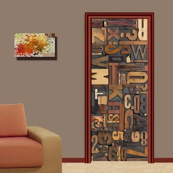3D Stereoscopic Litere limba engleză Murală Tapet Pentru Pereți Rola Living, Dormitor cu Usa Autocolant Auto-adeziv de tapet Vinil