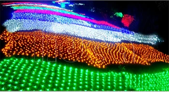 3M*2M 200 DE Gradina LED Nunta Vacanță de Anul Nou ochiurilor de Plasă Ghirlanda LED-uri de Crăciun de Decorare în aer liber Șir de Basm Lumina CN C-36