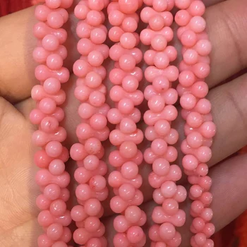 4 culori naturale piatra coral rosu 3x6mm 4x8mm 5x10mm os în formă de margele vrac femei bijuterii diy constatările 15inch B660