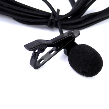 4buc Condensator Rever Mic Clip Cravată Lavaliera Microfon Stereo de 3,5 mm Șurub cu Încuietoare Pentru Wireless Transmitator Bodypack EW572 EW312