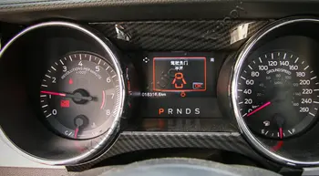 4BUC Fibra de Carbon Cereale Masina ABS Tabloului de bord tabloul de Bord interior Acoperi Tirm Sticker Decor pentru Ford Mustang-2017 Styling Auto