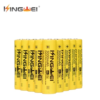 4buc Kingwei Acumulator 18650 Litiu-Ion 3.7 v 3000mah baterie Reîncărcabilă de Celule Capacitatea Reală pentru Lanterna Power Bank