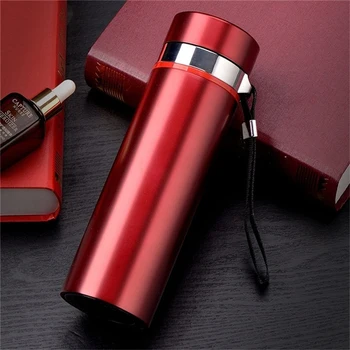 500ml portabil vid cana cana cu coarda filtru din oțel Inoxidabil 304 termos pentru ceai, cafea garrafa termica crian-un termos