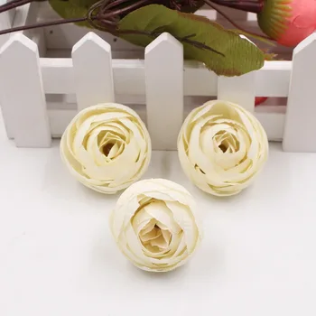 50pcs Flori Artificiale de Mătase Mici de Ceai Bud Pentru Nunta Decor Acasă Trandafiri Camellia Mariage Flores Stamen Flori Plante