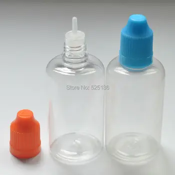 50pcs Gol Clar animale de COMPANIE 50ML Plastic Dropper Sticle Cu protecție pentru copii Cu Lung și Subțire Sfat, Ac Sticle de E Lichid Transport Gratuit