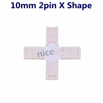 5pcs/lot Rapid Splitter de 90 de Grade Conector Colț Conductor de 8mm 10mm 2pin 4pin 3528 5050 RGB Singură Culoare LED Strip