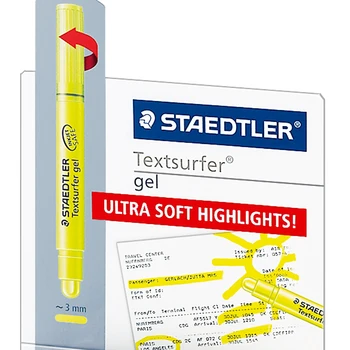 5Pcs STAEDTLER markere textsufer Pix cu gel 264 Non-toxic solid rezerve marker Albastru/Galben/Roz/Portocaliu/Verde Culoare