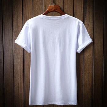5XL Barbati O-neck T shirt 2018 moda de Vara model Imprimat mens slim tricou Plus dimensiune casual din bumbac tricou barbati pentru băiat