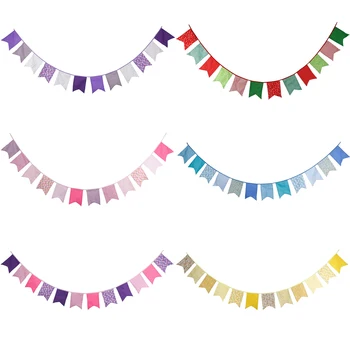 6 Culori 3.1 m Cinci Steaguri de Colt Bumbac Banner Fanion Ghirlanda de Aniversare pentru Copii Bunting Petrecere de Nunta Decor Lua Fotografie Instrumente Cadou