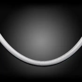 6mm Șarpe Lanț de Link-ul Lanț,Thomas Argint 925 Lanțuri Colier Hiperbola se Potrivesc Bijuterii Pandantiv Ts Cadou Pentru Barbati & Femei