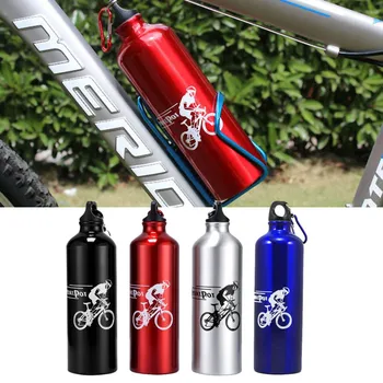 750ML Aliaj de Aluminiu Biciclete Sticla de Apa în aer liber, biciclete Biciclete de Sport Sticle de Ciclism MTB Sticla de Apa + Suport Cuști Mounte