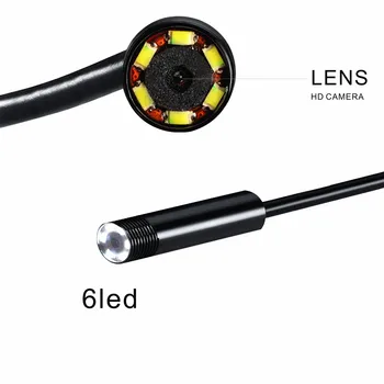 7mm Obiectiv 2M 5M USB Endoscop cu Camera Sarpe Tub Pipe rezistent la apa USB Endoskop Masina de Inspecție Bronhoscop, Endoscop cu Camera Android