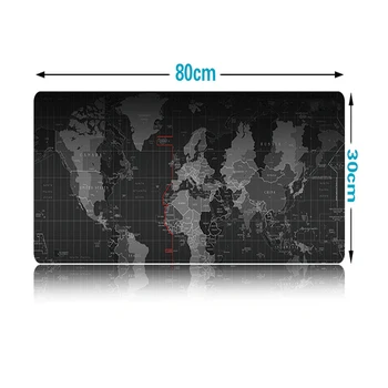 80*30cm Mari Gaming Mouse Pad harta lumii Mousepad de Blocare Margine Pentru Laptop PC Mousepad pentru dota2 Mat pentru CF Dota2, LOL, CS FPS