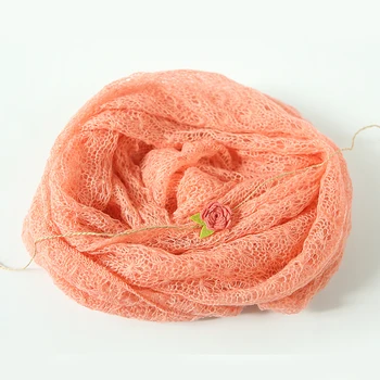 9 Culori 40x150cm Nou-născut Recuzită Fotografie mohair knit Photo Wrap elastic & bentita seturi de Pânză Pentru Sugari Accessoire