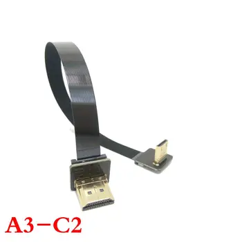 A3 5cm-100cm FPV HDMI Tip de sex Masculin la HDMI de sex Masculin HDTV FPC Cablu pentru Multicopter Fotografie Aeriană transport gratuit