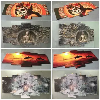 Acasă Decor Perete Imagini de Artă Modernă Artă HD Tipărite 5 Panoul de Dragon Ball Pictura Pe Panza Cuadros Poster Opere de artă Cadru