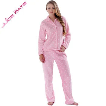 Adulți Cald Iarna Pijamale Femei Fleece Gros Pijamale Pijamale, Costume De Homewear Plus Dimensiune Îmbrăcăminte Acasă Seturi De Pijamale Pentru Femei
