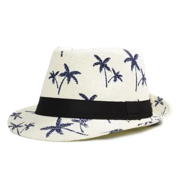 [AETRENDS] 2017 Clasic Masculin Fedora Pălărie de Paie, Pălării de Vară pentru Bărbați Plaja Panama Pălărie Z-5309