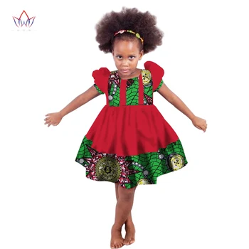 African girl Haine copii haine africane Tradiționale de Rochii de bumbac Potrivite Africa de Imprimare fata naturale Rochie de Vara niciunul BRW WYT43