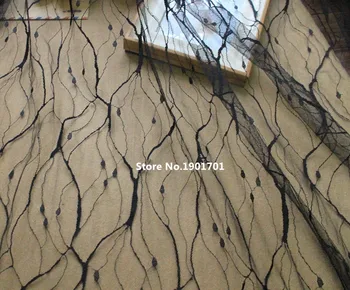 Alb negru 150cm latime super moale de înaltă calitate stretch tulle ochiurilor de tesatura lenjerie tesatura de cusut