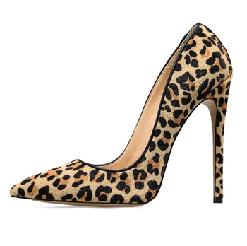 Amourplato Femei Animal Print Pompe Subliniat Toe Sexy Leopard Model de Rochie de Petrecere Pantofi din Piele Adevărată Seară de Bal Pantofi