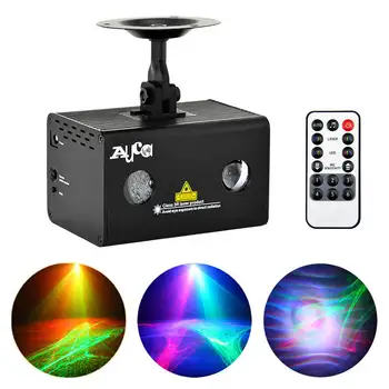 AUCD Mini Remote RG Lumina Laser Profesional Aurora RGB LED-uri de Iluminat Etapă Petrecere Disco Show DJ Acasă Nunta de Iluminat LL-A200RG
