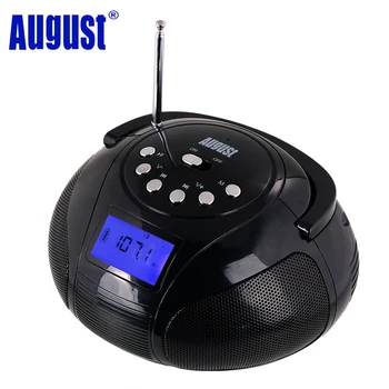 August SE20 Portabil, Radio cu Ceas Deșteptător cu Difuzor Bluetooth Mini MP3 Sistem Stereo cu Card SD / USB / AUX 2x3W de Difuzoare HiFi