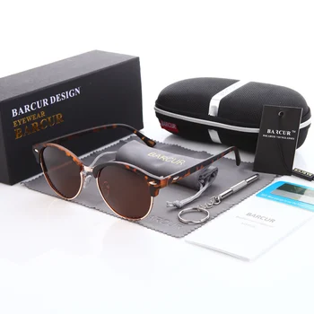 BARCUR ochelari de Soare pentru Barbati Brand de Lux ochelari de Soare Leopard ochelari de Soare UV400 ochelari de Soare pentru Femei