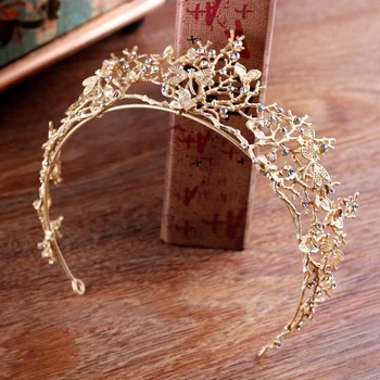 Baroc de top-grad de nunta de lux mireasa coroana restabilirea moduri vechi este partid de dans accesorii de mireasa, domnisoara de onoare giftsH003