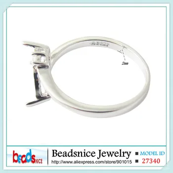 Beadsnice ID27340 de calitate de top de argint 925 semi mount inel setările de bijuterii diy accesorii noi, elegante, inele de nunta de design