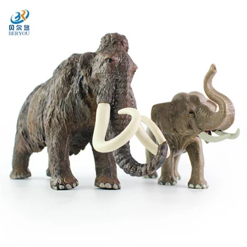 BEIERYOU Dimensiuni Mari Africa de Elefant Mamut Animale Salbatice Model de Simulare Jucării Pentru Băieți Copii Animale PVC Model 20cm -45