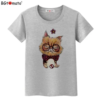 BGtomato New Sosire Tricou Femei Drăguț 3D Câine și Vulpe Design Doamnelor T-shirt de Vară Animal T-Shirt cu Maneci Scurte Topuri Fata Tee