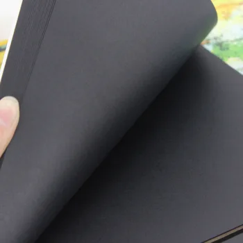 Bianyo A4 A5 Epocă Carton Negru Schiță Carte Notebook, Notepad Schițe pentru Pictura Desen Jurnal Jurnalul Creativ Cadou