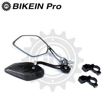BIKEIN 3k Carbon Model de Bicicleta Ghidon Oglinda retrovizoare Reflectorizante de Siguranță Oglindă 22mm Piese de Biciclete de Munte Roti 360