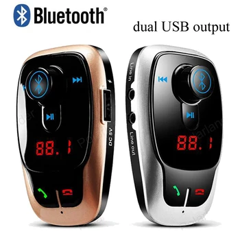 Bluetooth Car MP3 Player Audio, Display LCD Handsfree FM Transmitator Wireless FM Modulator Auto Kit dual USB Încărcător