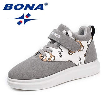 BONA New Sosire Stil Tipic Copii Pantofi Casual Cârlig & Bucla de Fete Pantofi în aer liber Adidași Confortabil, Rapid, Transport Gratuit