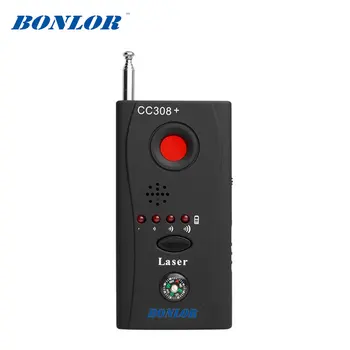 Bonlor CC308 Wireless FNR Full-Detector de frecvență GSM Dispozitiv Finder Cam Lentile cu Laser RF Detector de Semnal