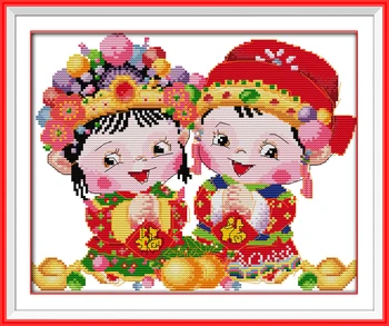 Bucuria duminică R141 R239 R471(2) R618 Ștampilată și Numărate Home Decor Nunta Chineză cruciulițe gherghef Modele DIY Kit