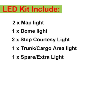 Buildreamen2 Auto Interior Hartă Dom Curtoazie Lumina Portbagaj Auto 5630 SMD LED Bec LED Alb Pachet Kit Pentru Subaru Legacy 2010-2012