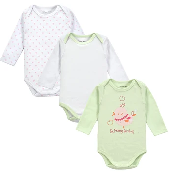 Bumbac Baby Body 3stuck/lot Toamna anului Nou-nascuti din Bumbac Body Copii cu Maneca Lunga Lenjerie de Lângă Copil mic Fata Pijamale, Haine