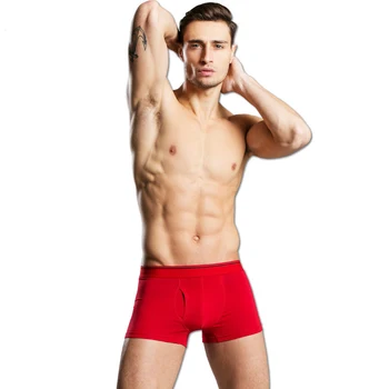 Bărbați boxeri 2017 Nou Materialul de Bumbac Respirabil Solid Lenjerie de corp de sex Masculin Boxeri 6 Culori Plus Dimensiune M-3XL