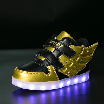 Caldă ca acasă 2017 Nou 25-37 Incarcator USB Adidași Stralucitoare Led Copii de Iluminat Pantofi Fete Baieti Add bumbac Luminos Adidas