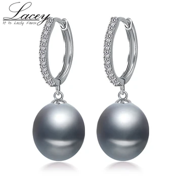 Caracteristici Marca nunta de apă dulce pearl cercei cerc,alb natural cercei cu perle pentru femei cercei argint 925 bijuterii cadou