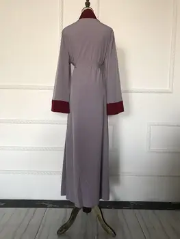 Casual Islamic Deschide Abaya Musulman Rochie Maxi Cardigan Jilbab-Ul Maneca Lunga Halat Marocan Arab Din Dubai Orientul Mijlociu, Turcia De Îmbrăcăminte