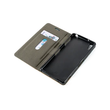 Caz Acoperire Pentru Sony Xperia Z2 Flip Portofel Din Piele De Caz Pentru Sony Xperia Z2 Silicon Capacul Din Spate Caz Cu Suport Card Stand De Design