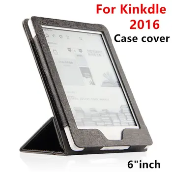 Caz Pentru Kindle PU Protecție Nou 2016 eBook Reader Smart Cover Protector din piele Pentru Amazon Kindle Maneca cazuri 6
