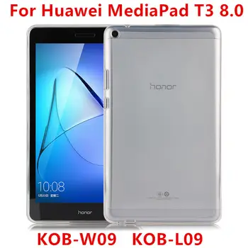 Caz TPU Pentru Huawei Mediapad T3 8.0 de Protecție Smart cover Protector din Piele Pentru Onoarea de a Juca Tablet PC 2 coajă Transparent Maneca