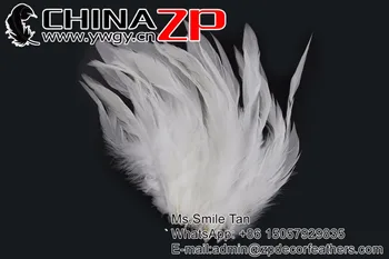 CHINAZP Fabrica 200pieces/Mărimea lotului de 15-20cm(6-8inch) de Bună Calitate Albite Cocoș Alb Coque Pene